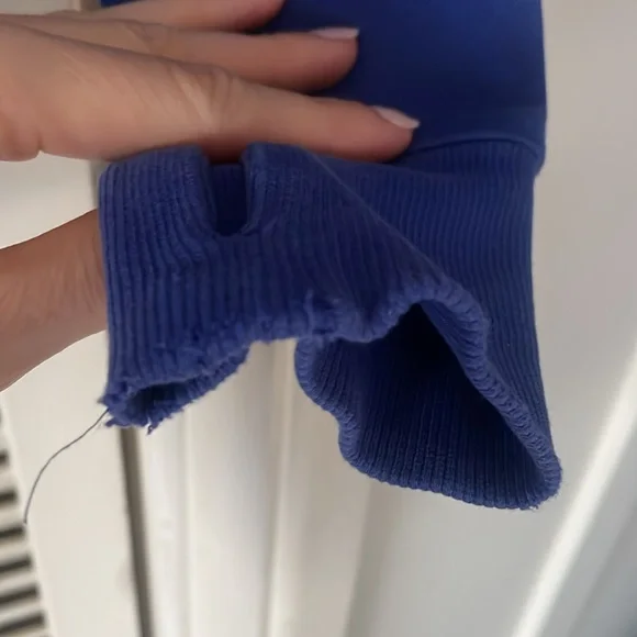 Lululemon scuba full zip hoodie blue size 6 - Picture 6 of 11